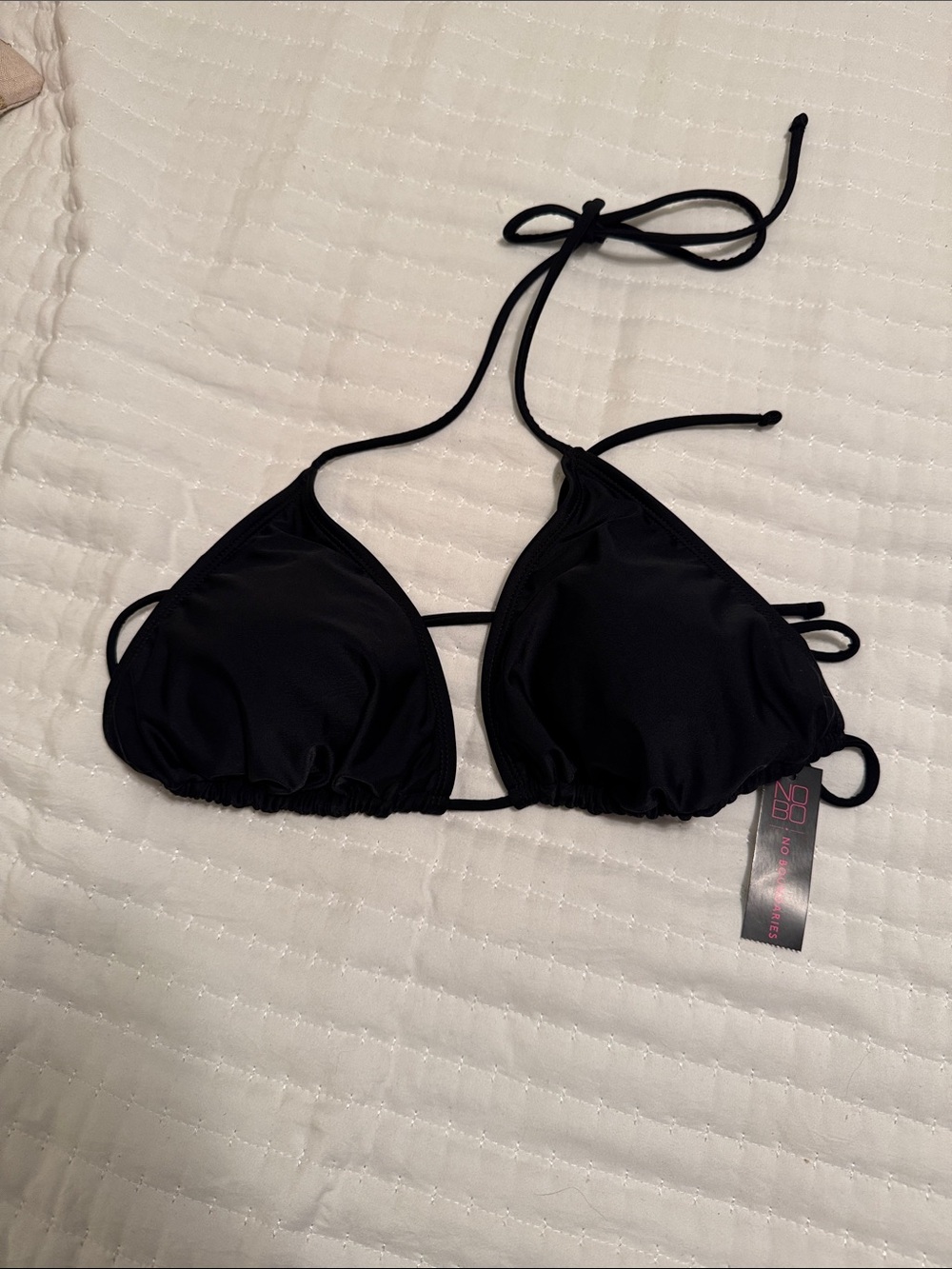 Black Triangle Bikini Top - Women’s Swim